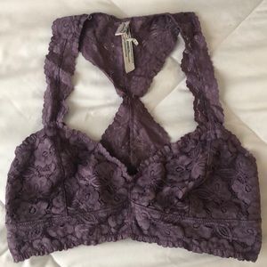 Free people lilac purple lace bralette